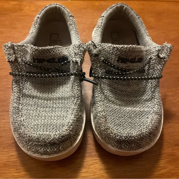 Hey Dude Kids Knit Moccasins - Black and Gray - Picture 5 of 5